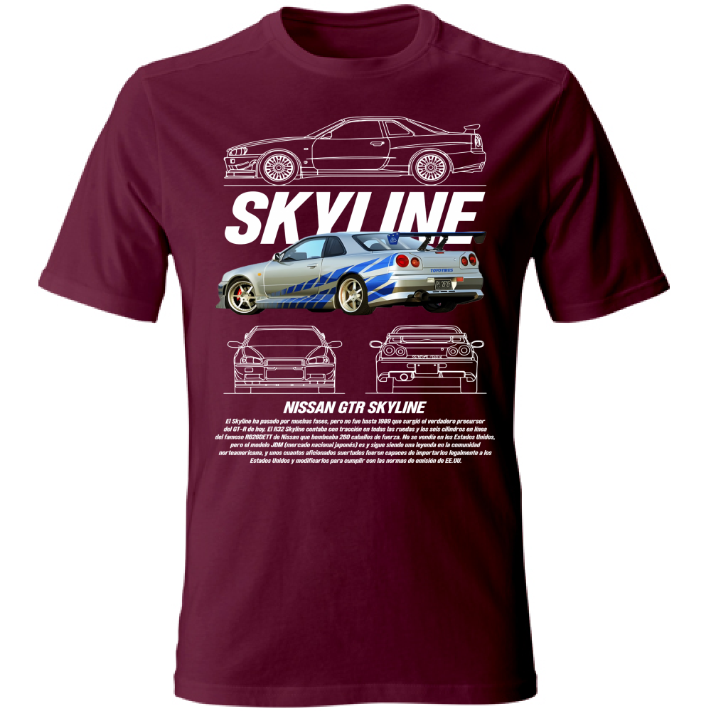 T-Shirt Unisex skyline gtr