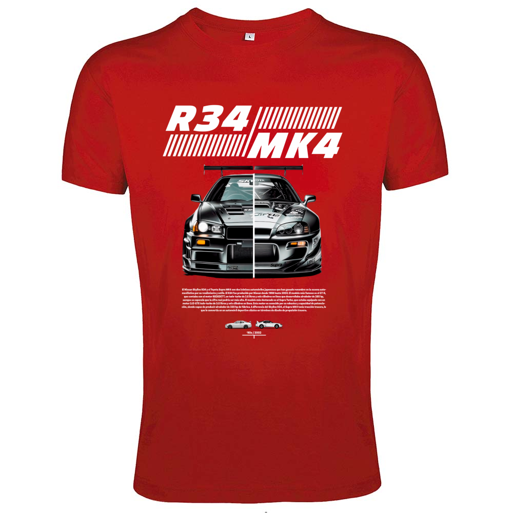 T-Shirt Men Fit r34-mk4 Supra white