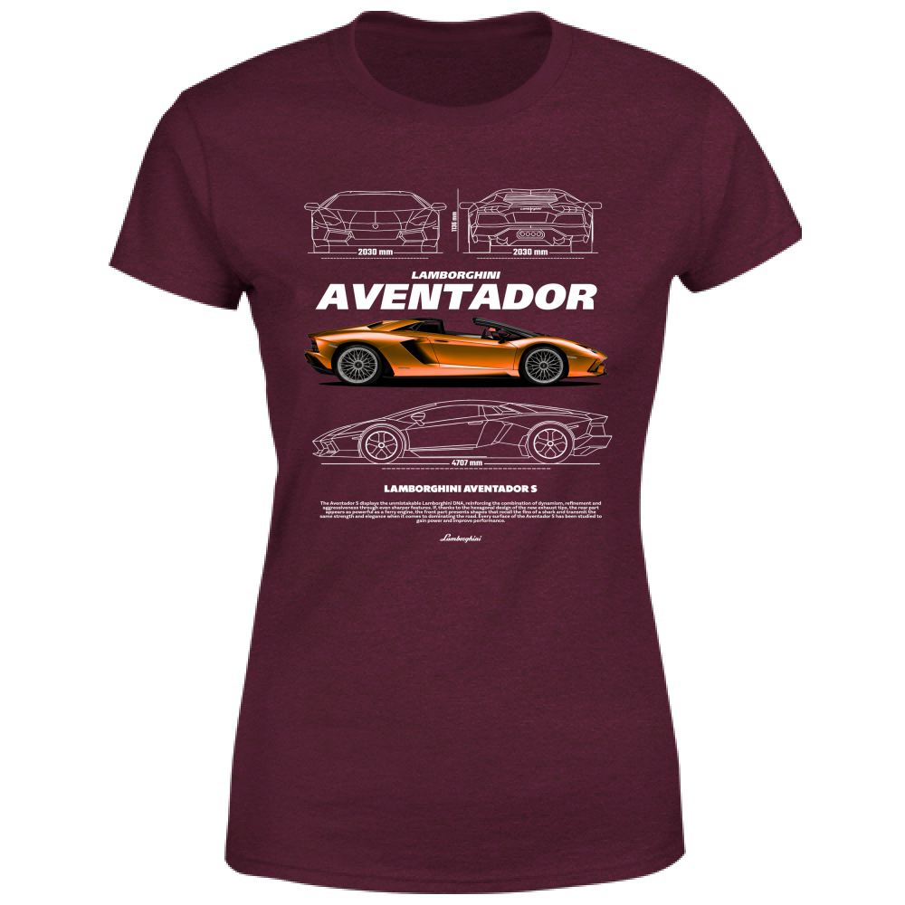 T-Shirt Donna lambo aventador1