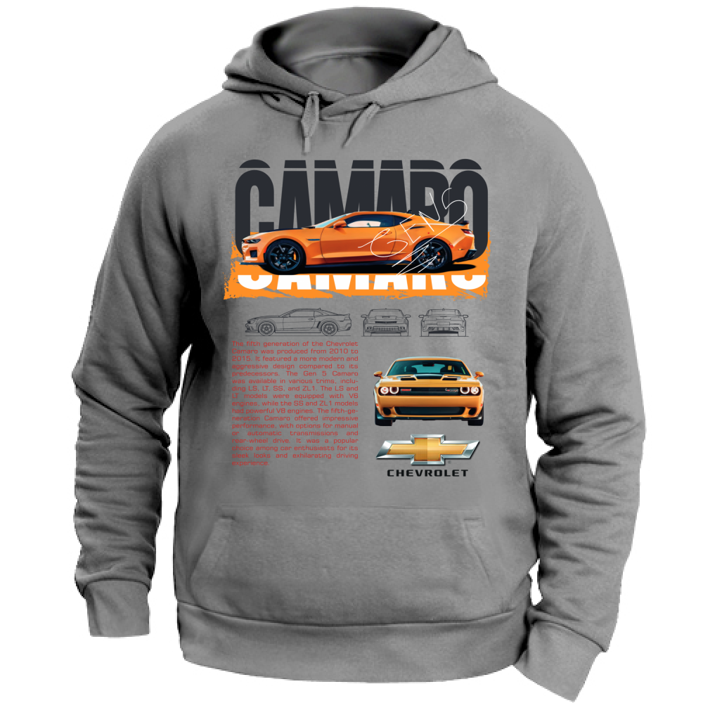 Felpa con Cappuccio Unisex Large camaro1