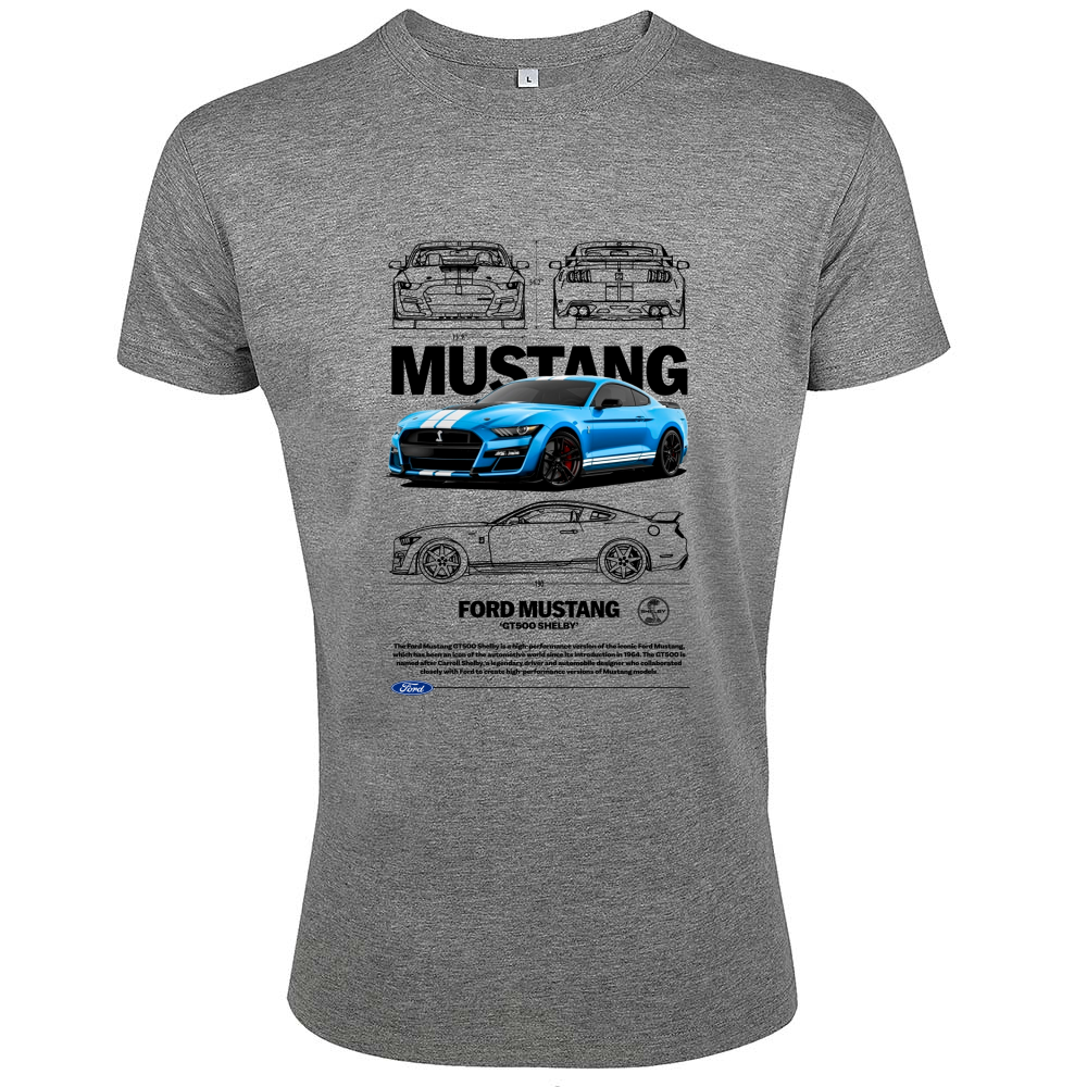 T-Shirt Men Fit mustang gt black