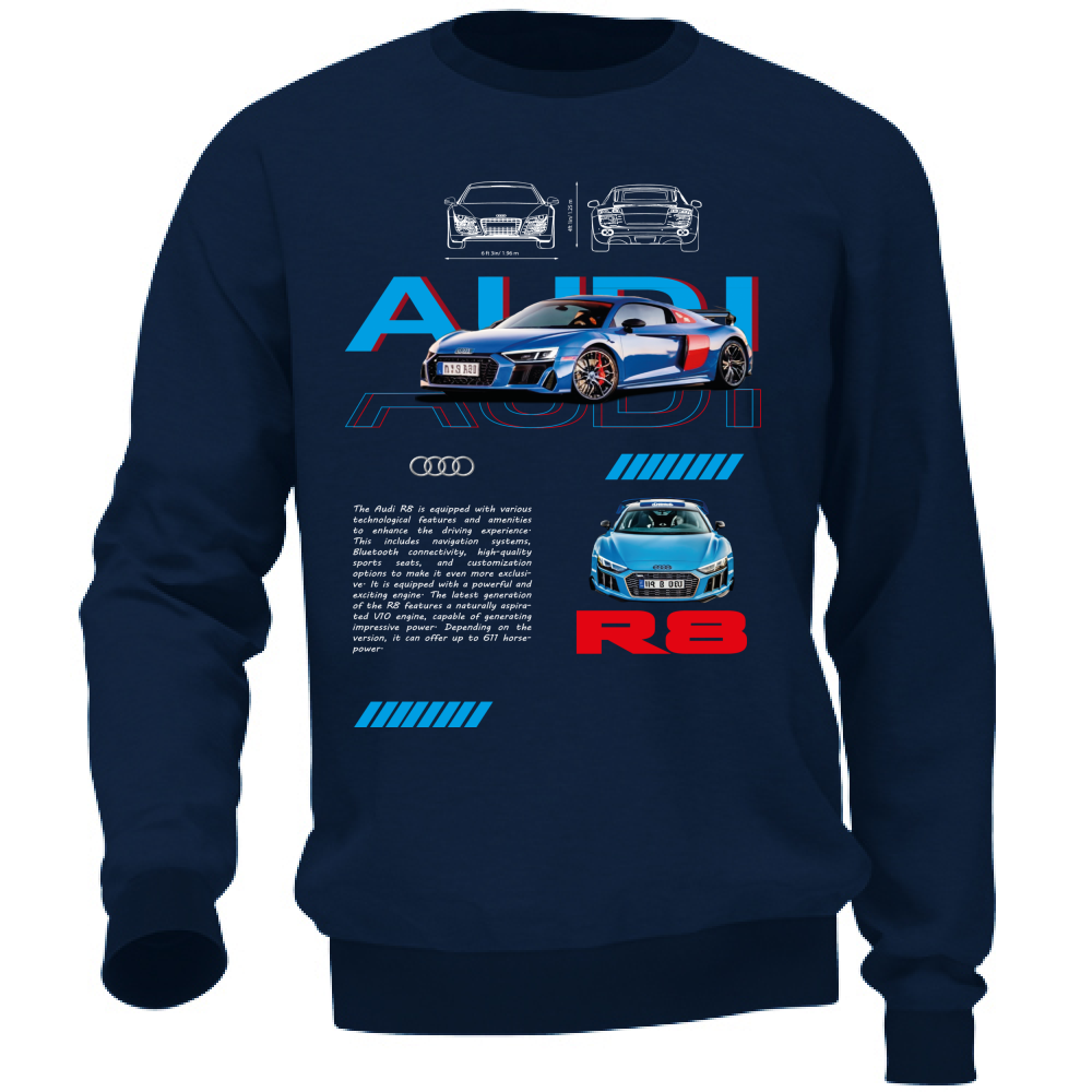 Felpa Unisex audi r8