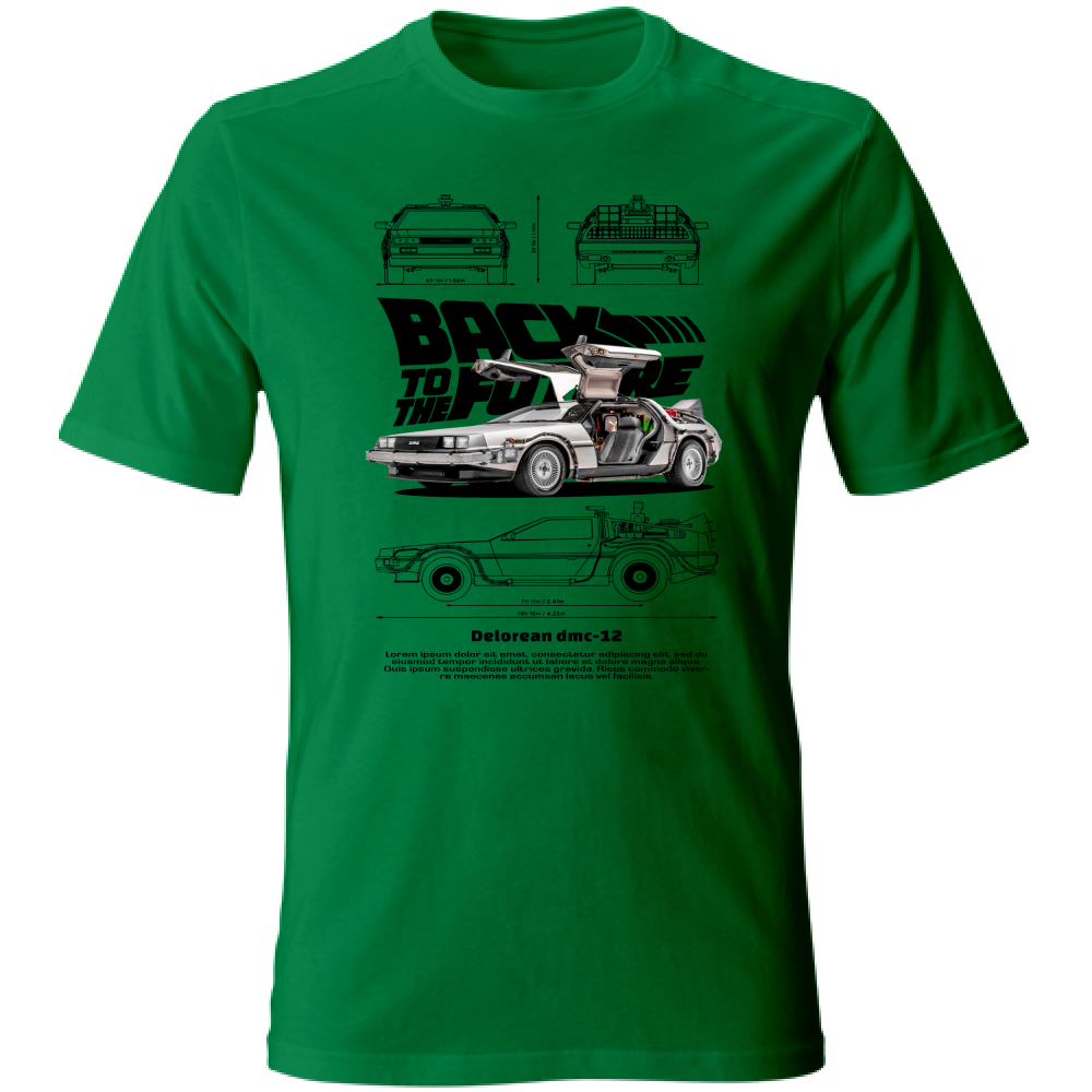 T-Shirt Unisex delorean black