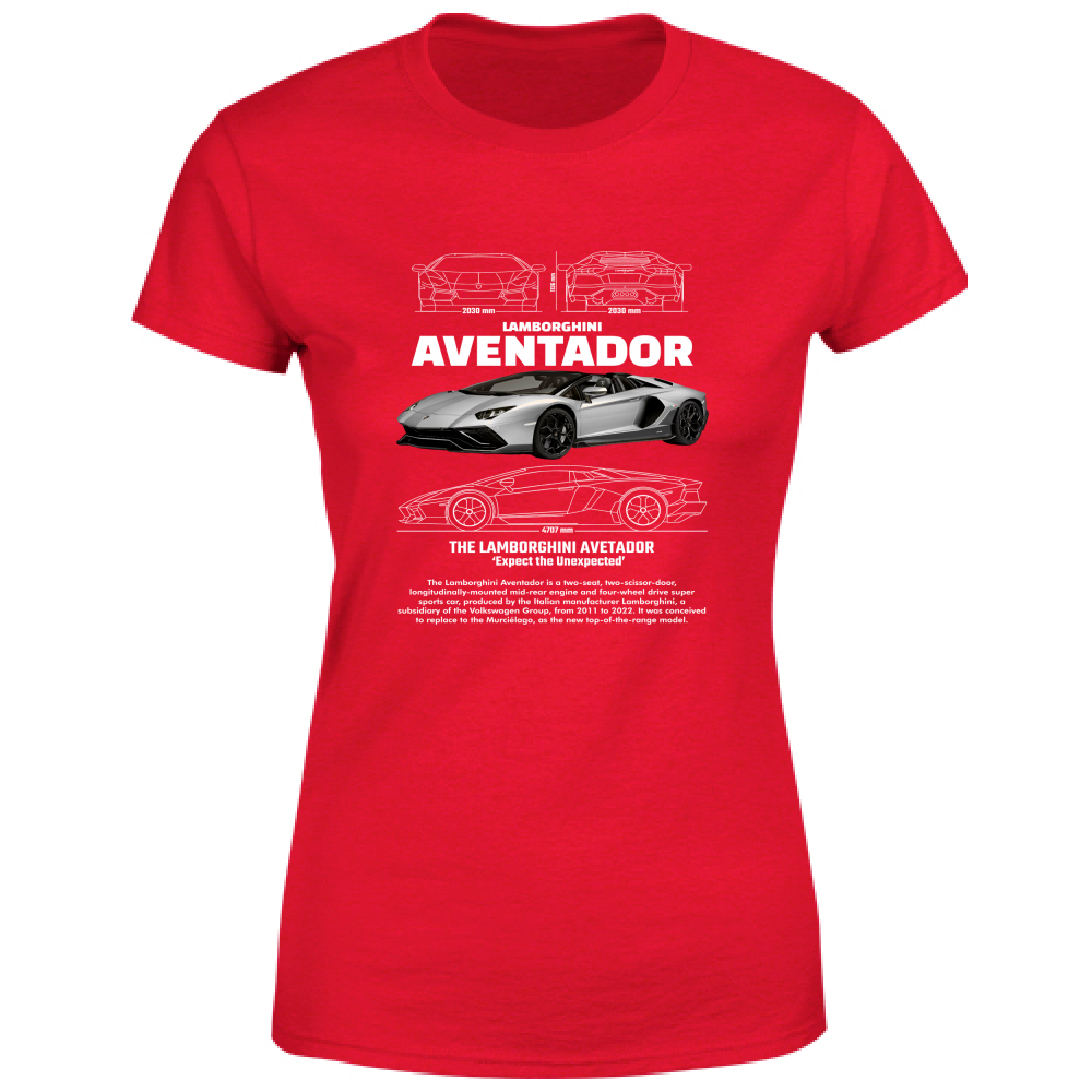 T-Shirt Donna lambo aventador2