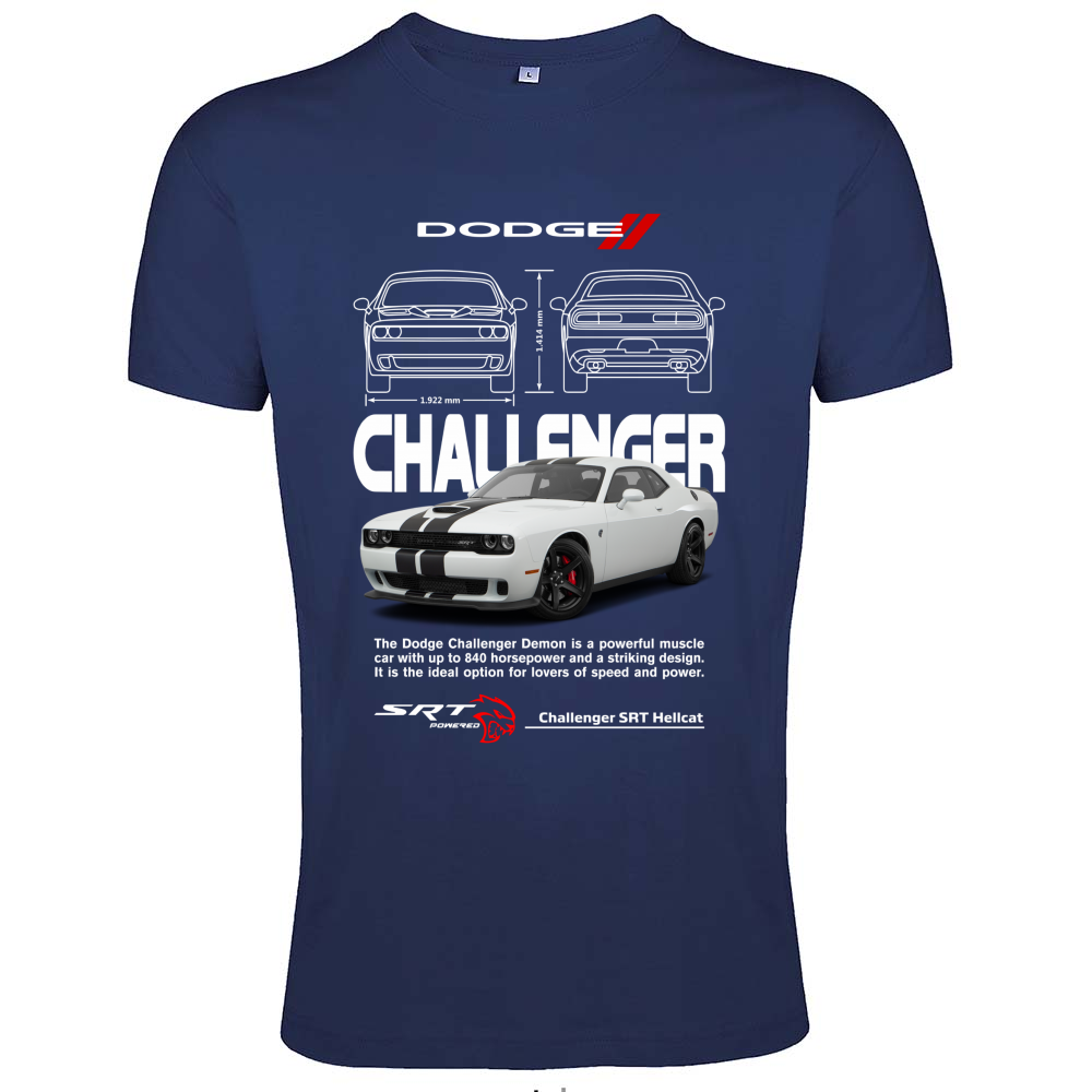 T-Shirt Men Fit challenger white