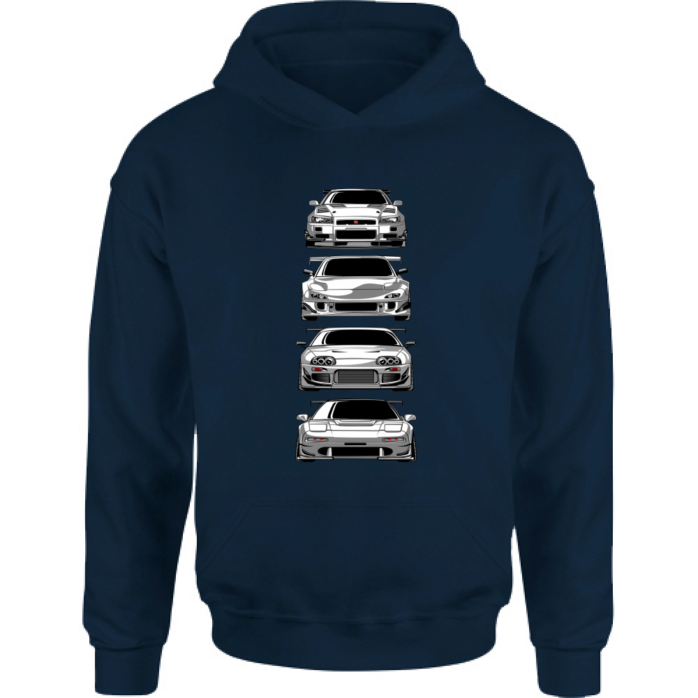 Felpa Bambino con Cappuccio japan car 1