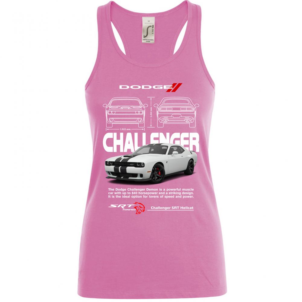 Canotta Donna challenger white
