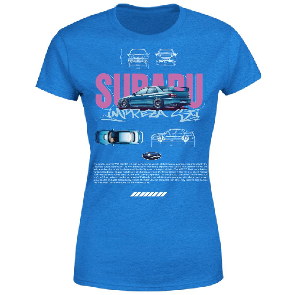 T-Shirt Donna subaru impreza sti