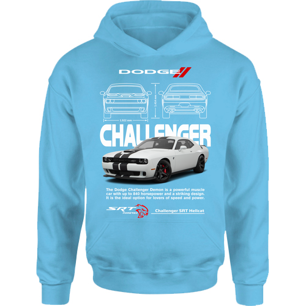 Felpa Bambino con Cappuccio challenger white