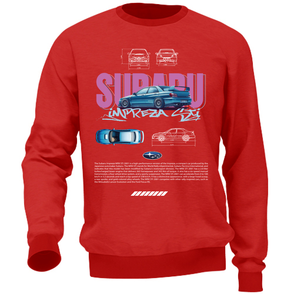 Felpa Unisex subaru impreza sti