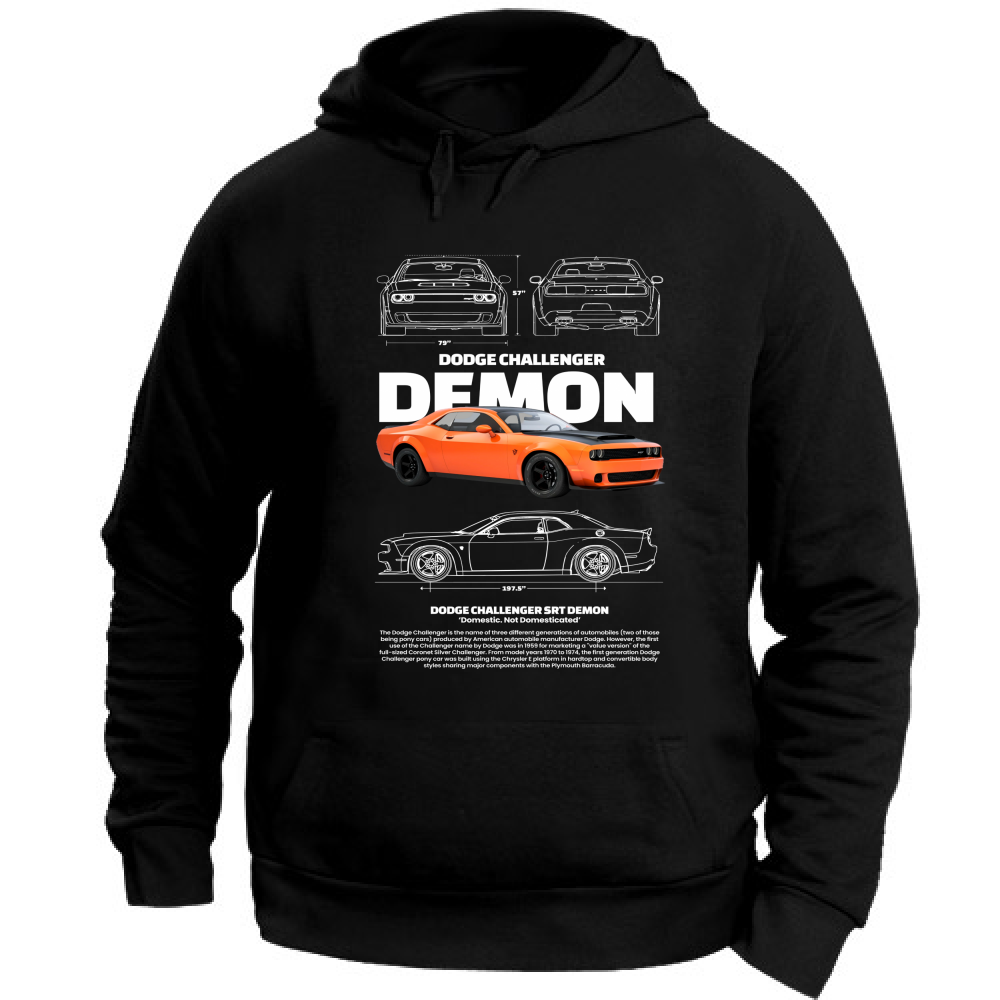 Felpa con Cappuccio Unisex Large dodge3