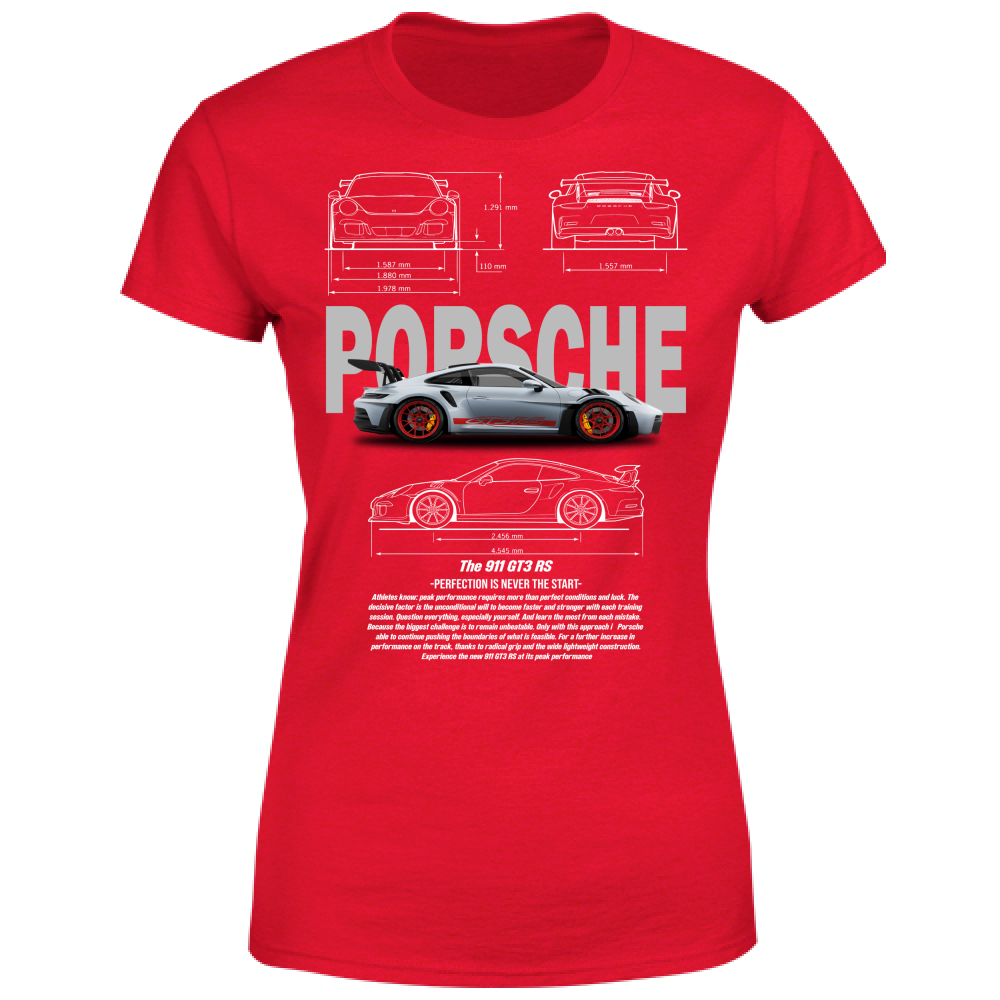 T-Shirt Donna porsche gt3-2