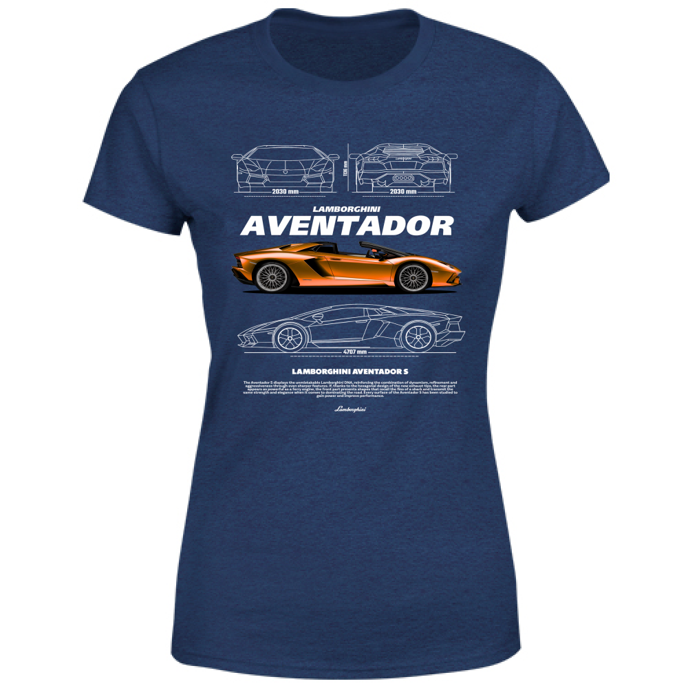 T-Shirt Donna lambo aventador1