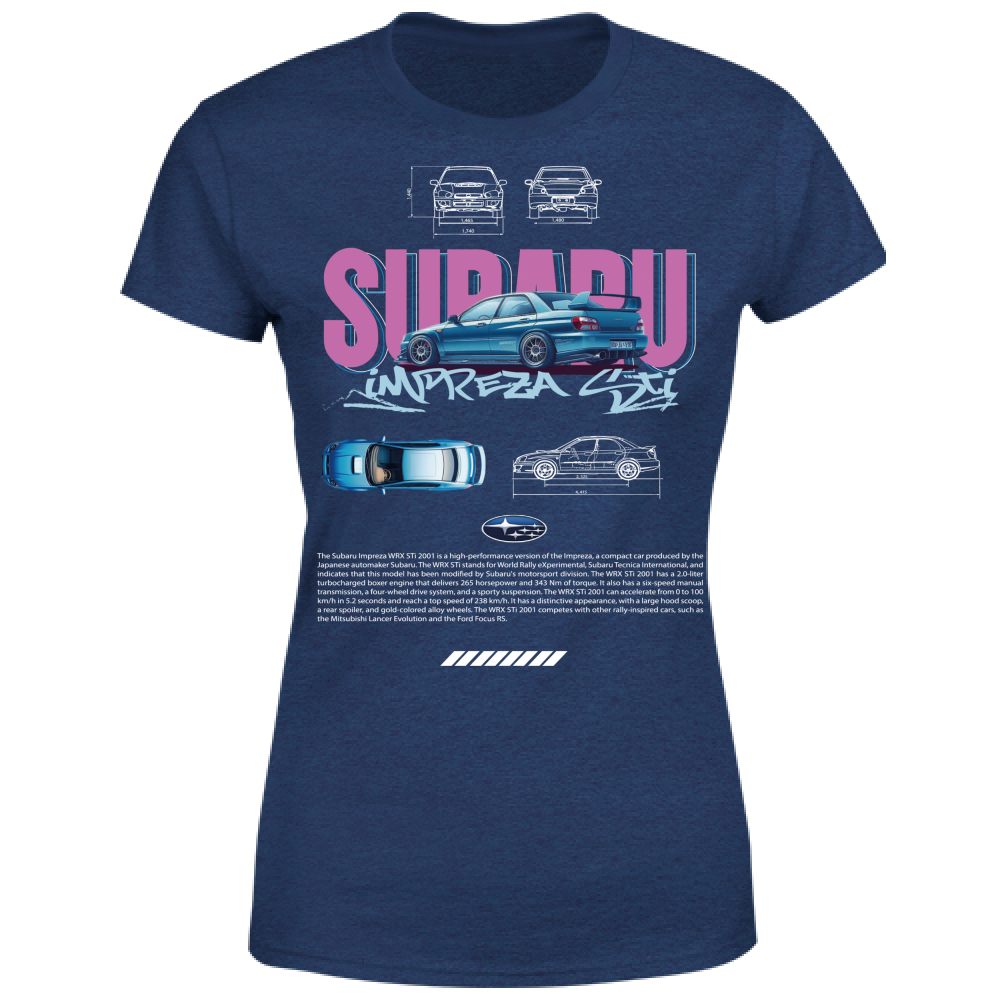 T-Shirt Donna subaru impreza sti