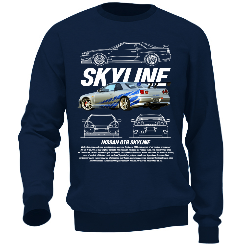 Felpa Unisex skyline gtr