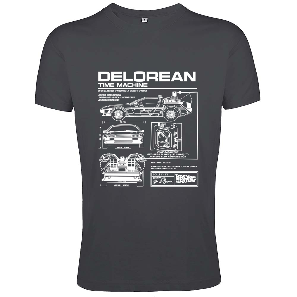 T-Shirt Men Fit delorean1