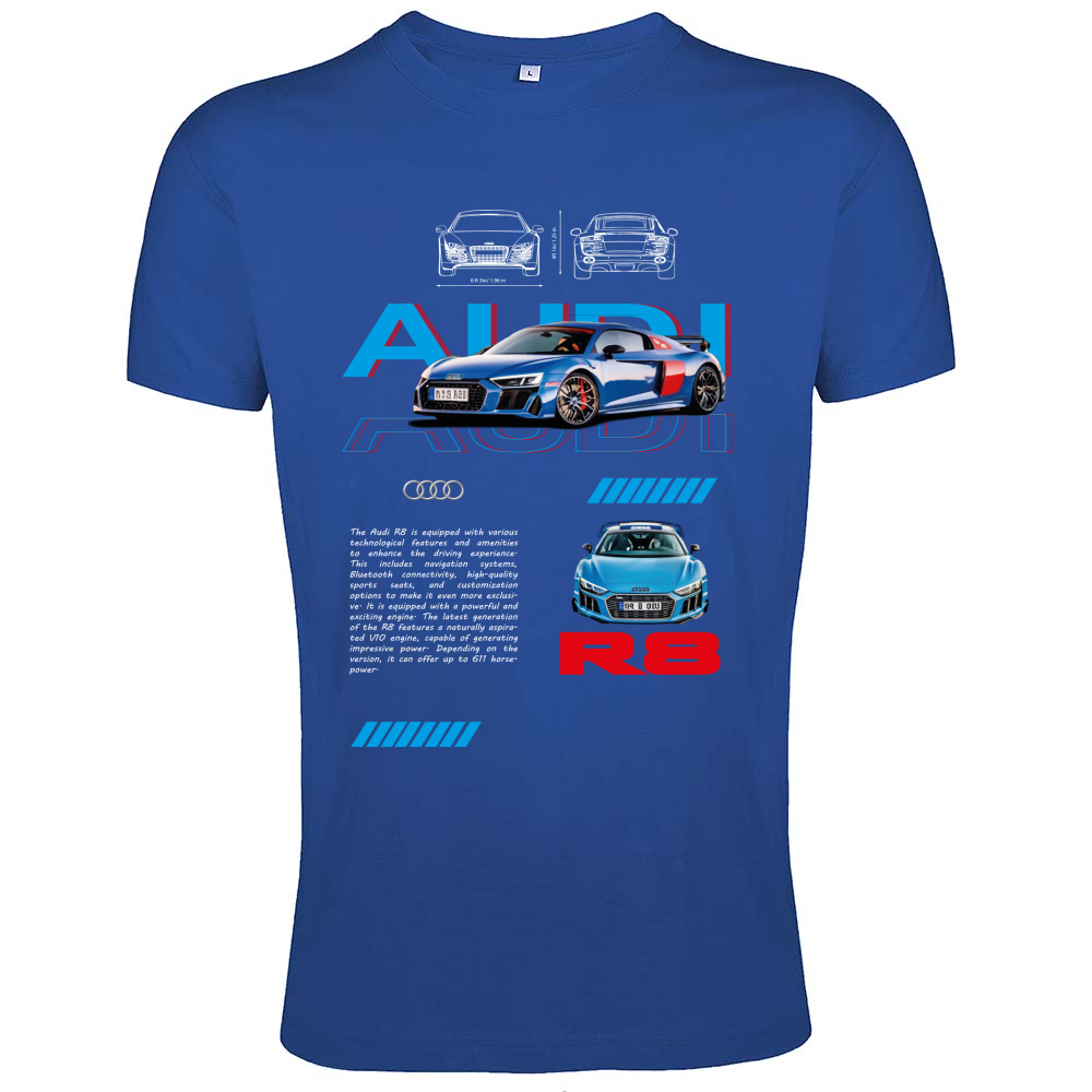 T-Shirt Men Fit audi r8