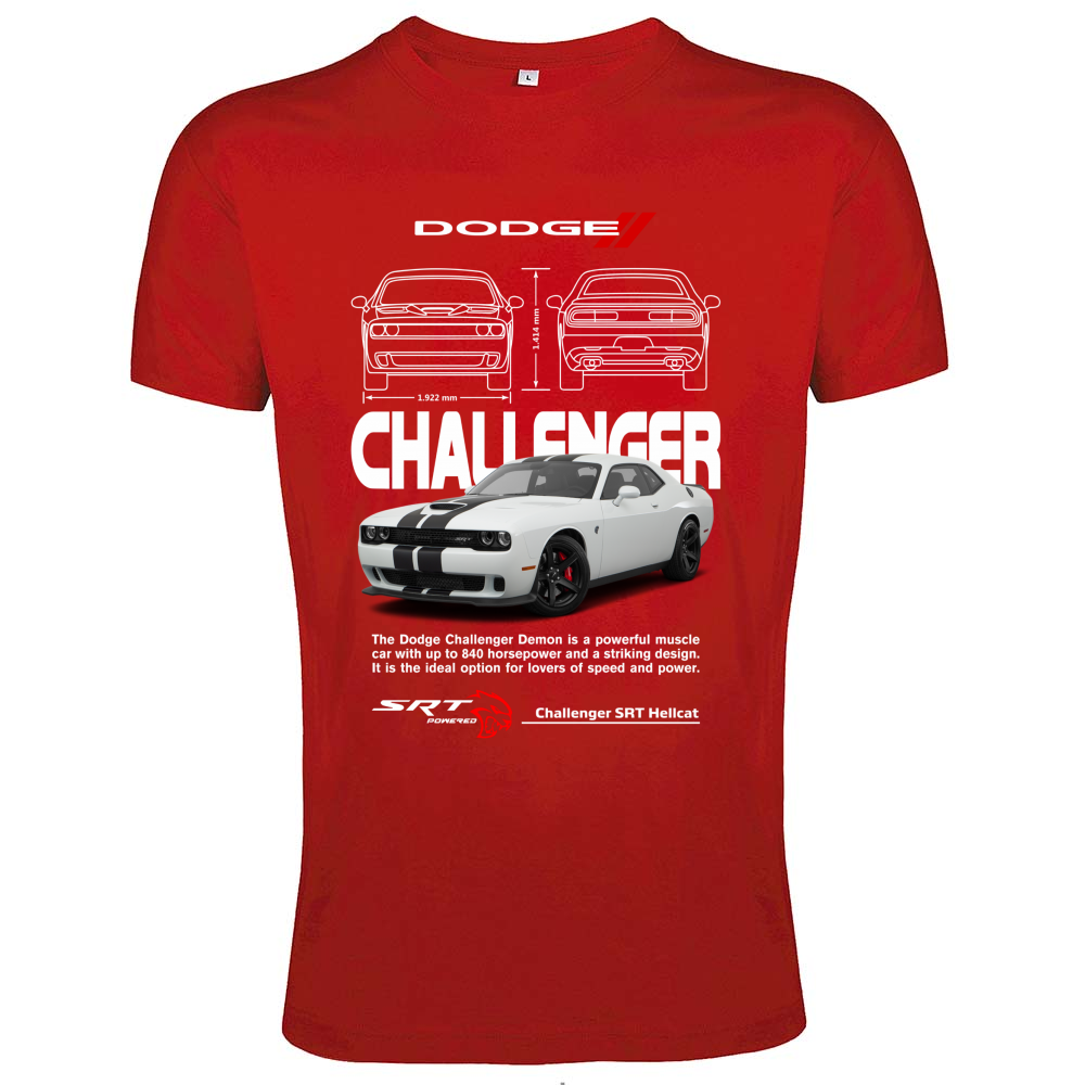 T-Shirt Men Fit challenger white
