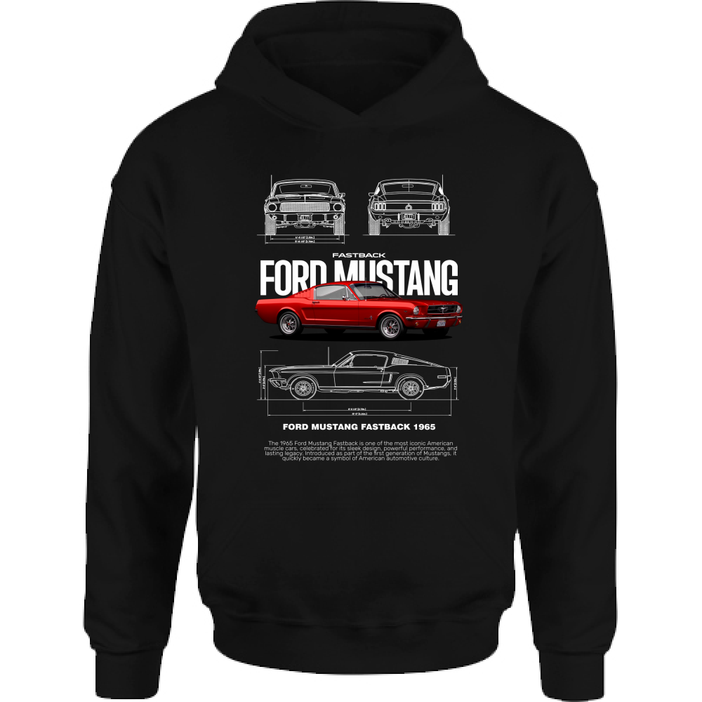 Felpa Bambino con Cappuccio mustang67