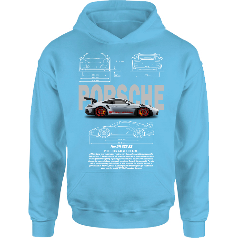 Felpa Bambino con Cappuccio porsche gt3-2