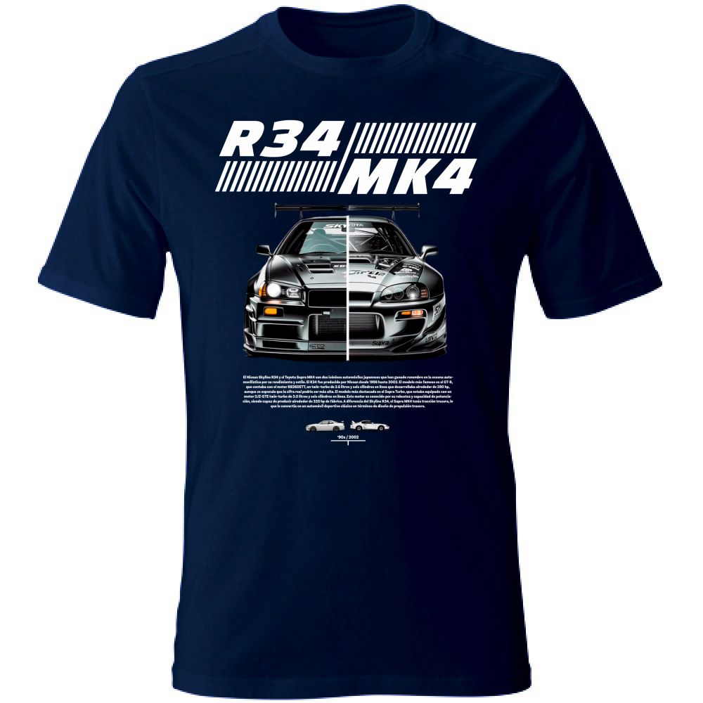 T-Shirt Unisex r34-mk4 Supra white