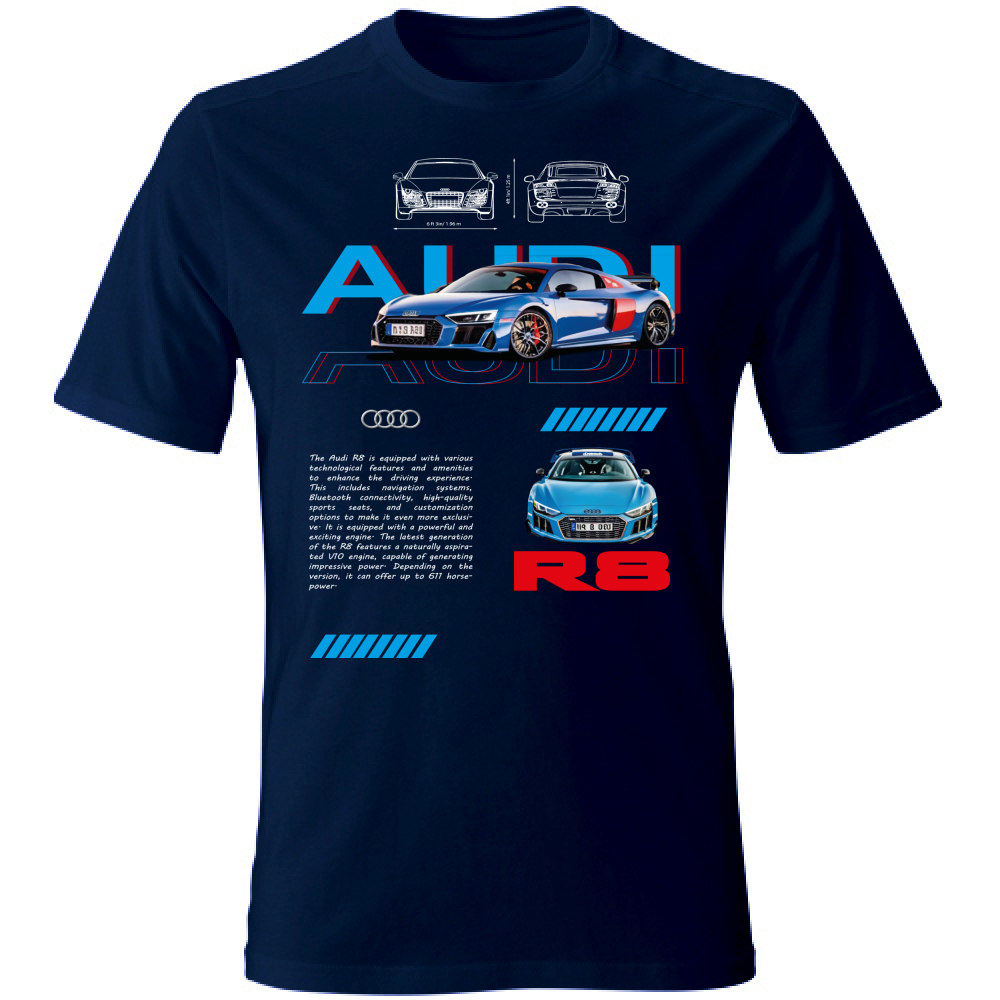 T-Shirt Unisex audi r8