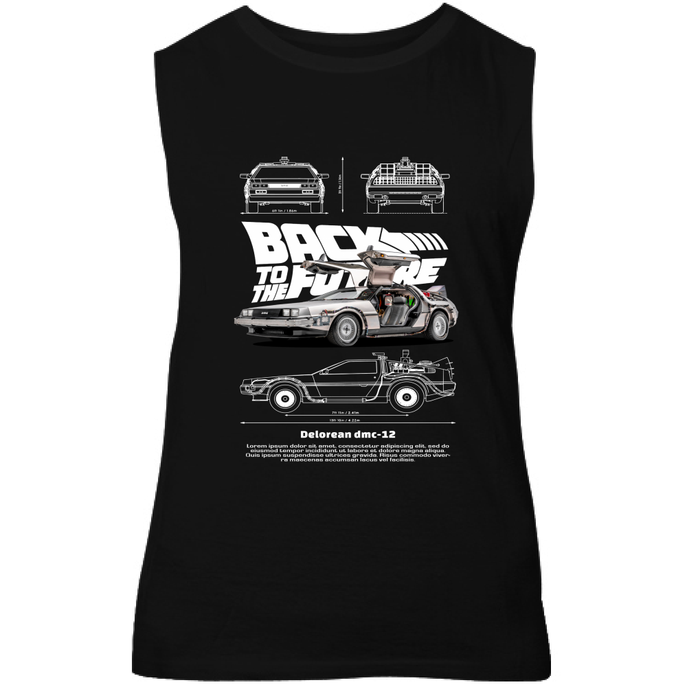 Canotta Unisex delorean2