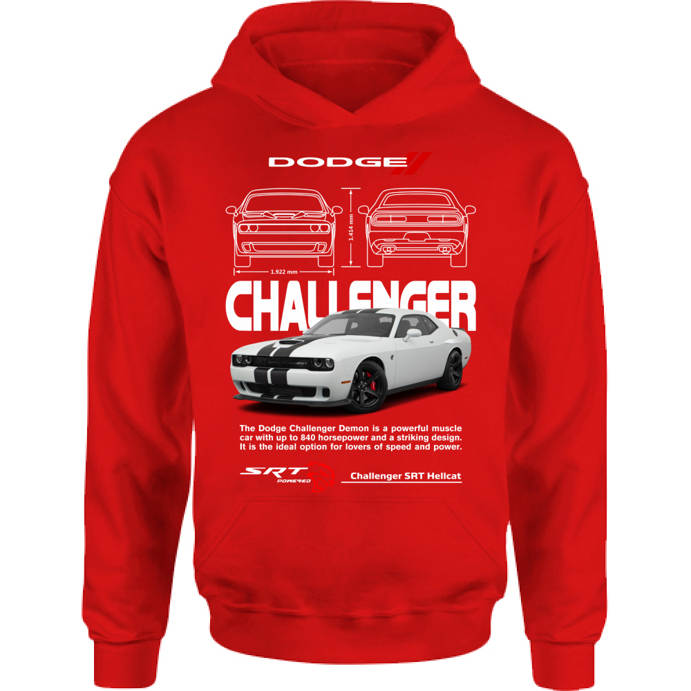 Felpa Bambino con Cappuccio challenger white