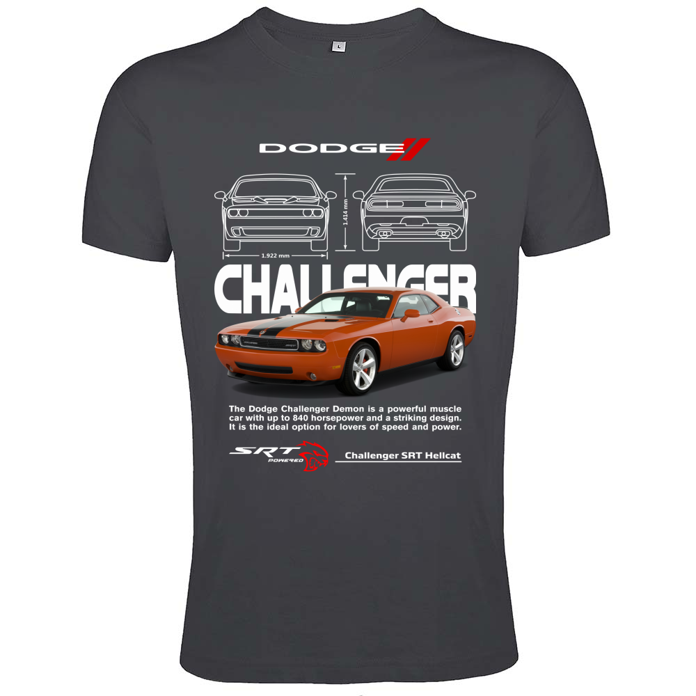T-Shirt Men Fit challenger orange