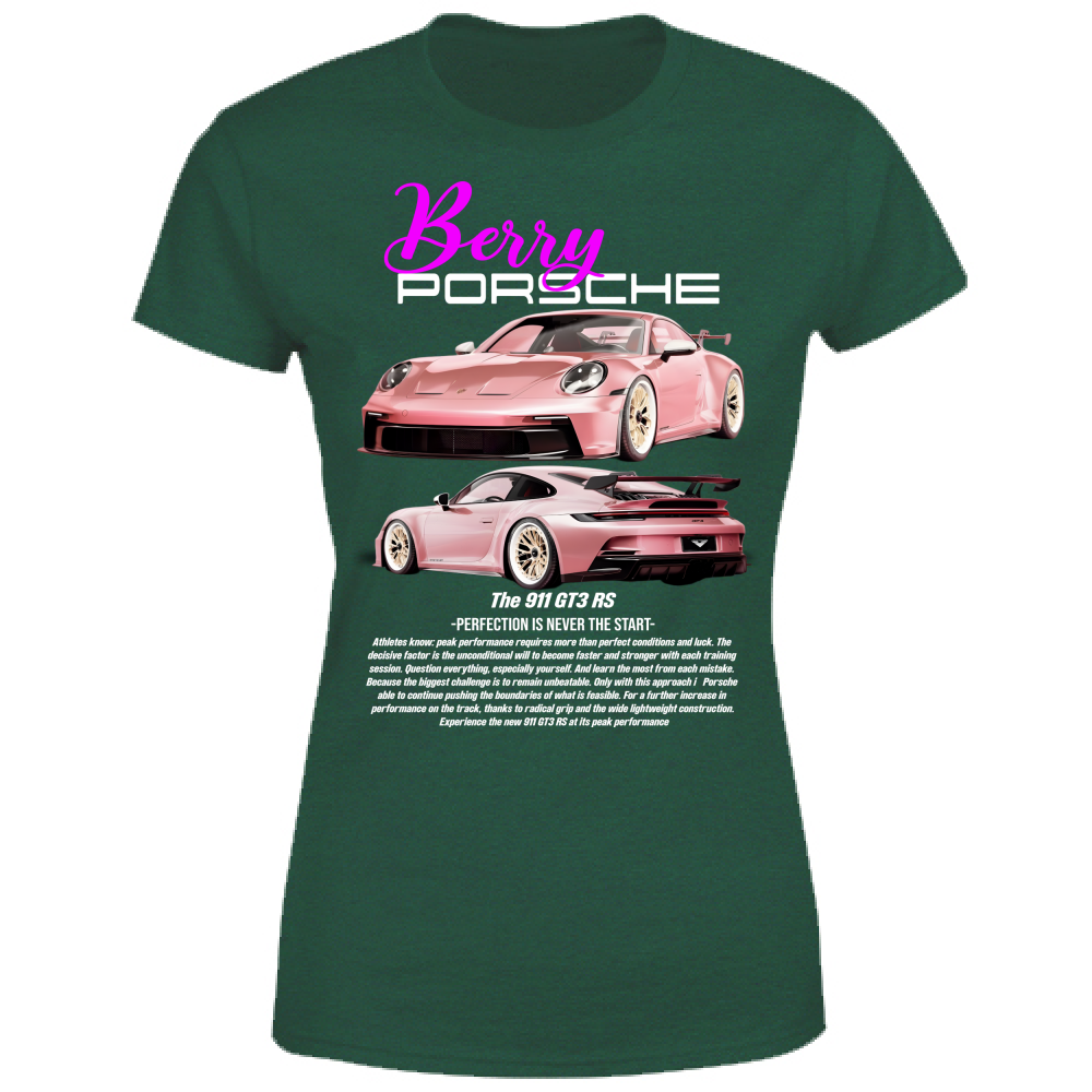 T-Shirt Donna porsche berry