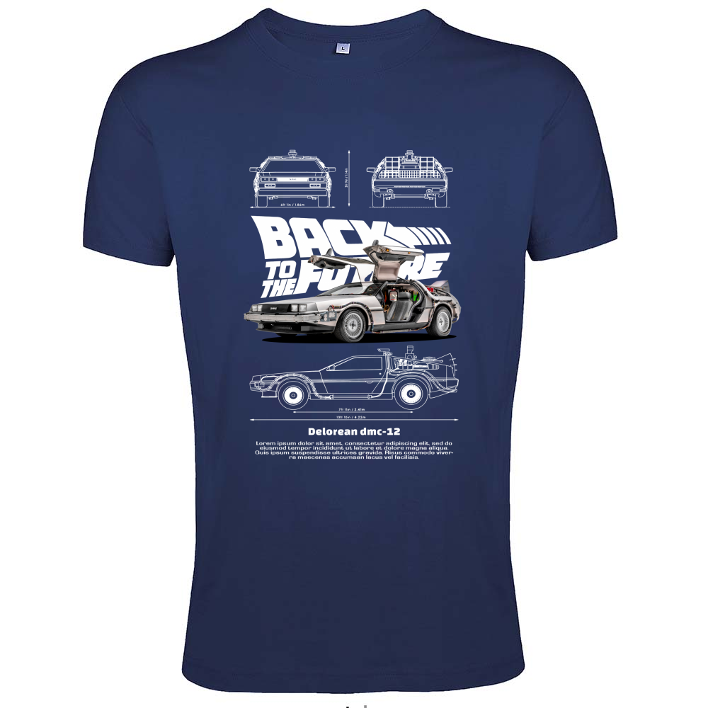 T-Shirt Men Fit delorean2