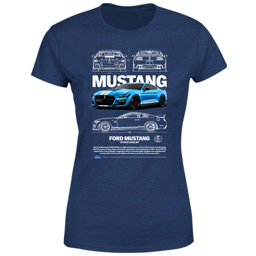 T-Shirt Donna mustang shelby1