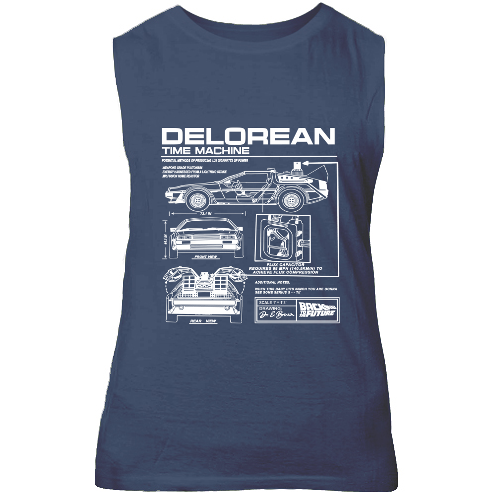 Canotta Unisex delorean1