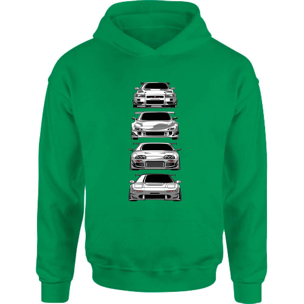 Felpa Bambino con Cappuccio japan car 1