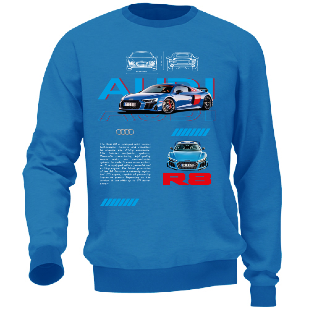 Felpa Unisex audi r8