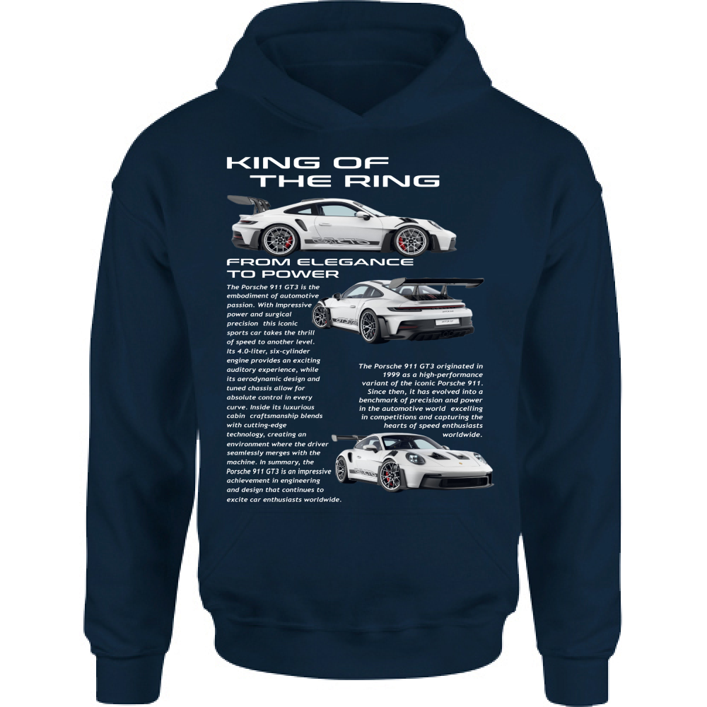 Felpa Bambino con Cappuccio porsche gt3-1