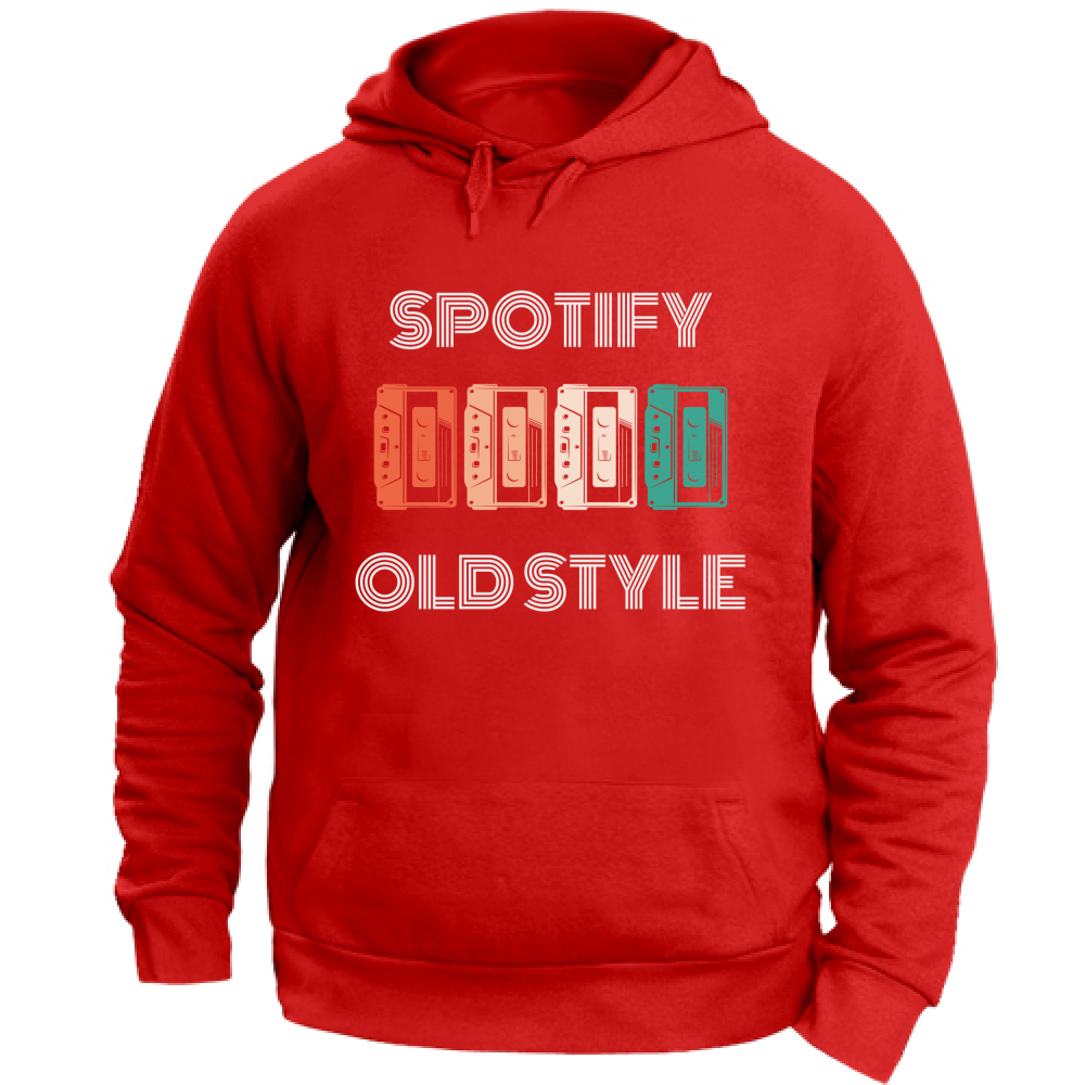 Felpa Unisex con Cappuccio spotify old style