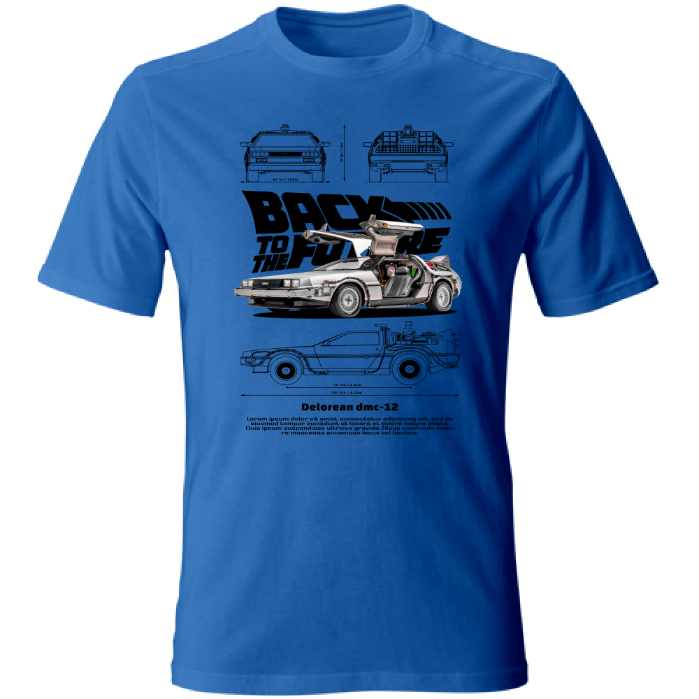 T-Shirt Unisex delorean black