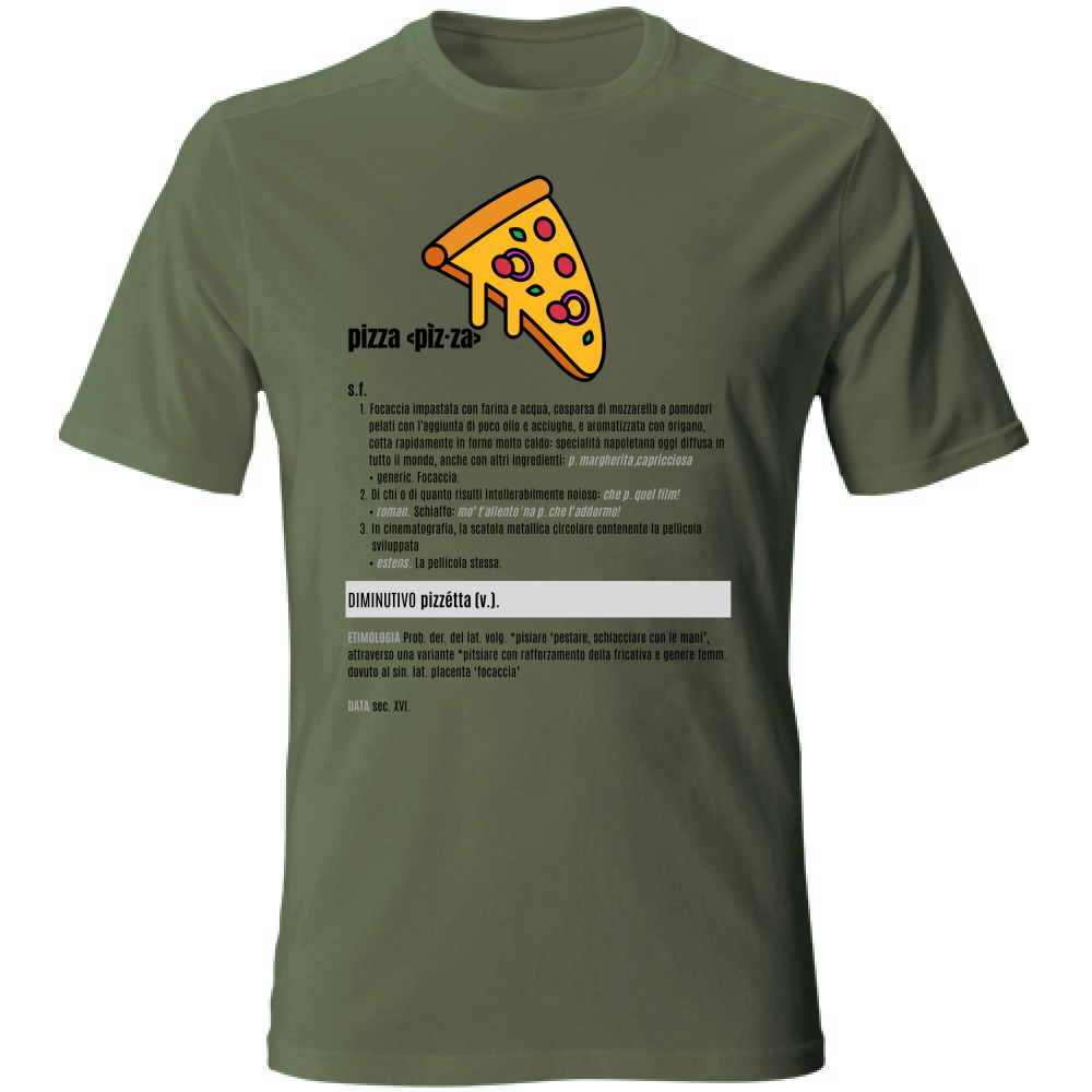 T-Shirt Unisex pizza black