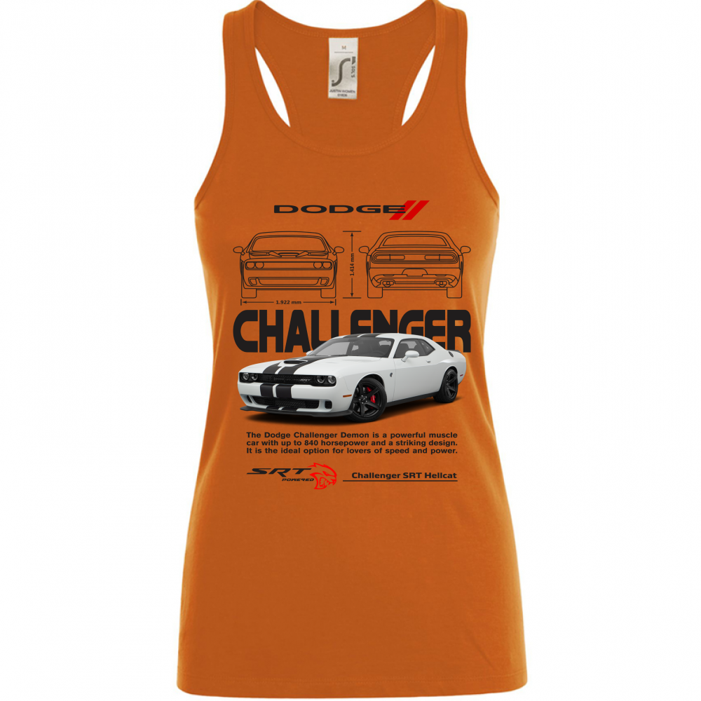 Canotta Donna challenger black