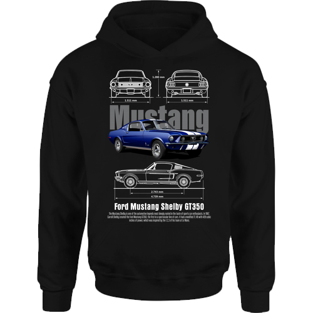 Felpa Bambino con Cappuccio mustang 2
