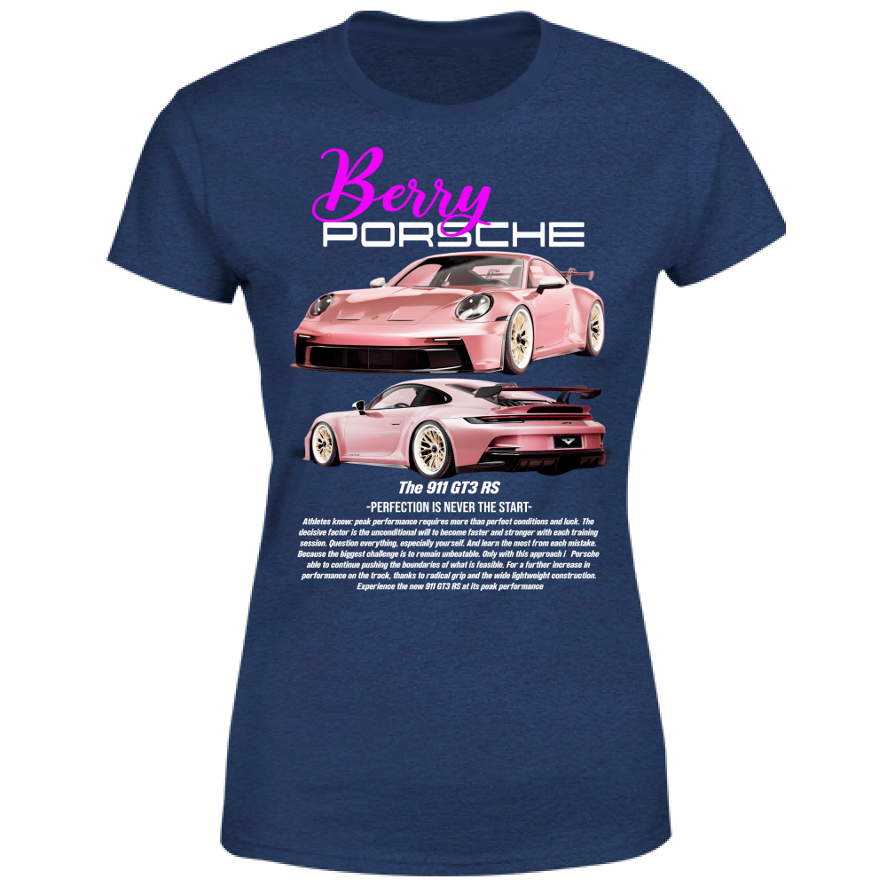 T-Shirt Donna porsche berry