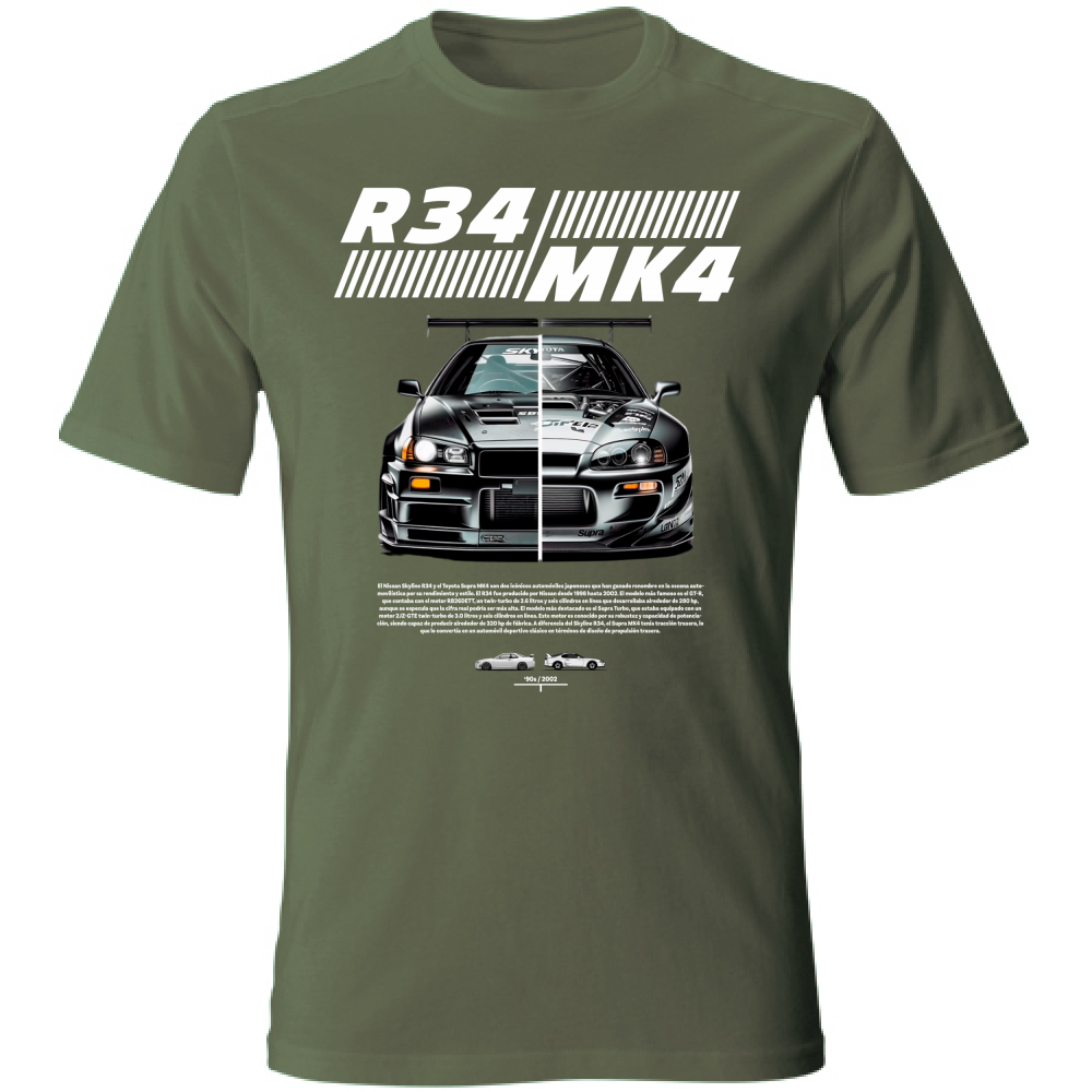 T-Shirt Unisex r34-mk4 Supra white