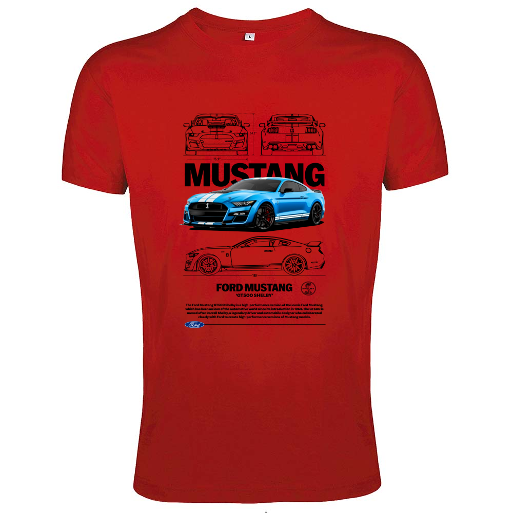 T-Shirt Men Fit mustang gt black