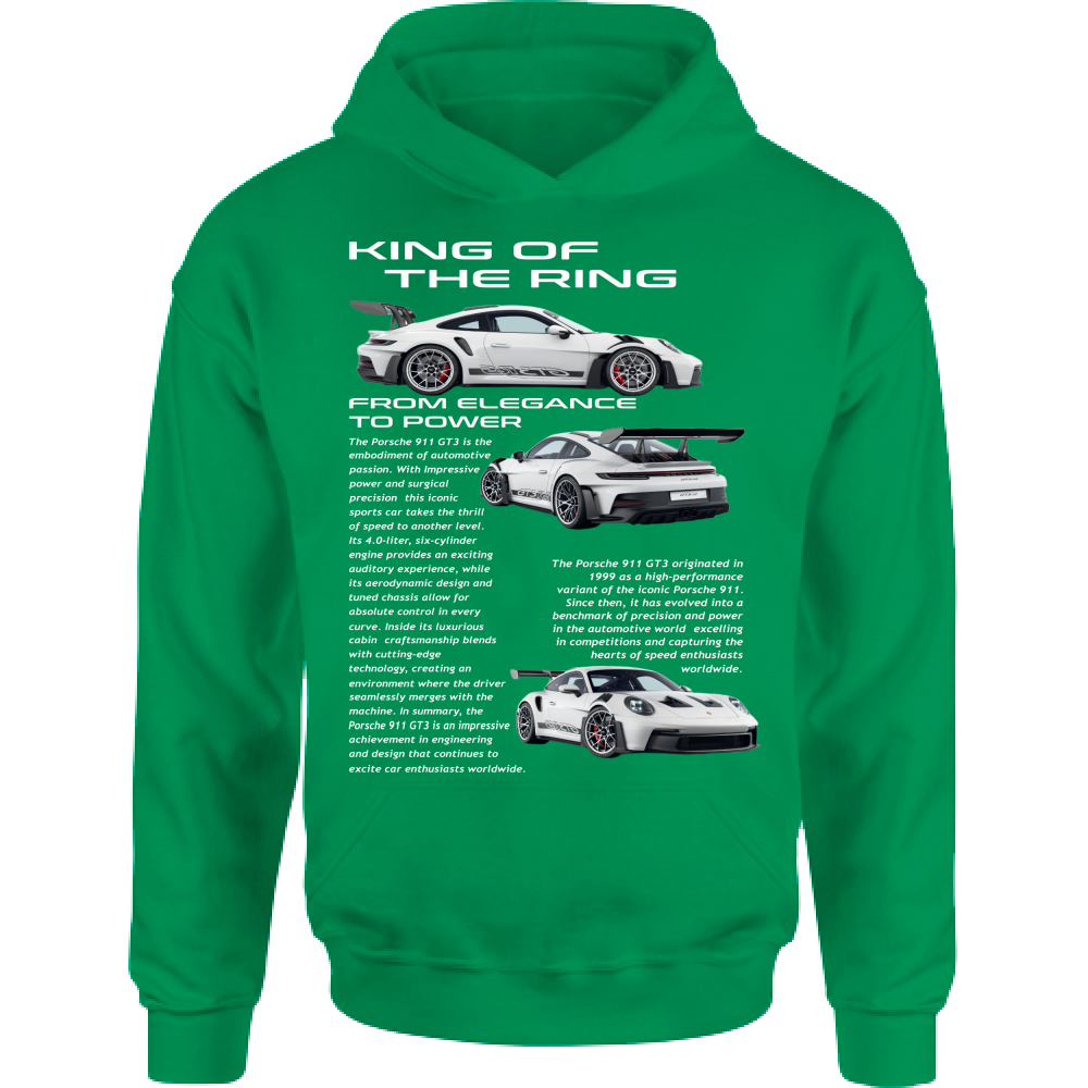 Felpa Bambino con Cappuccio porsche gt3-1