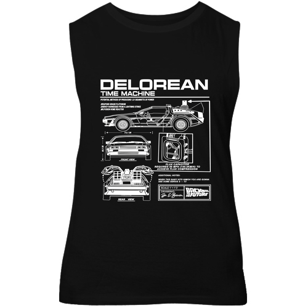 Canotta Unisex delorean1