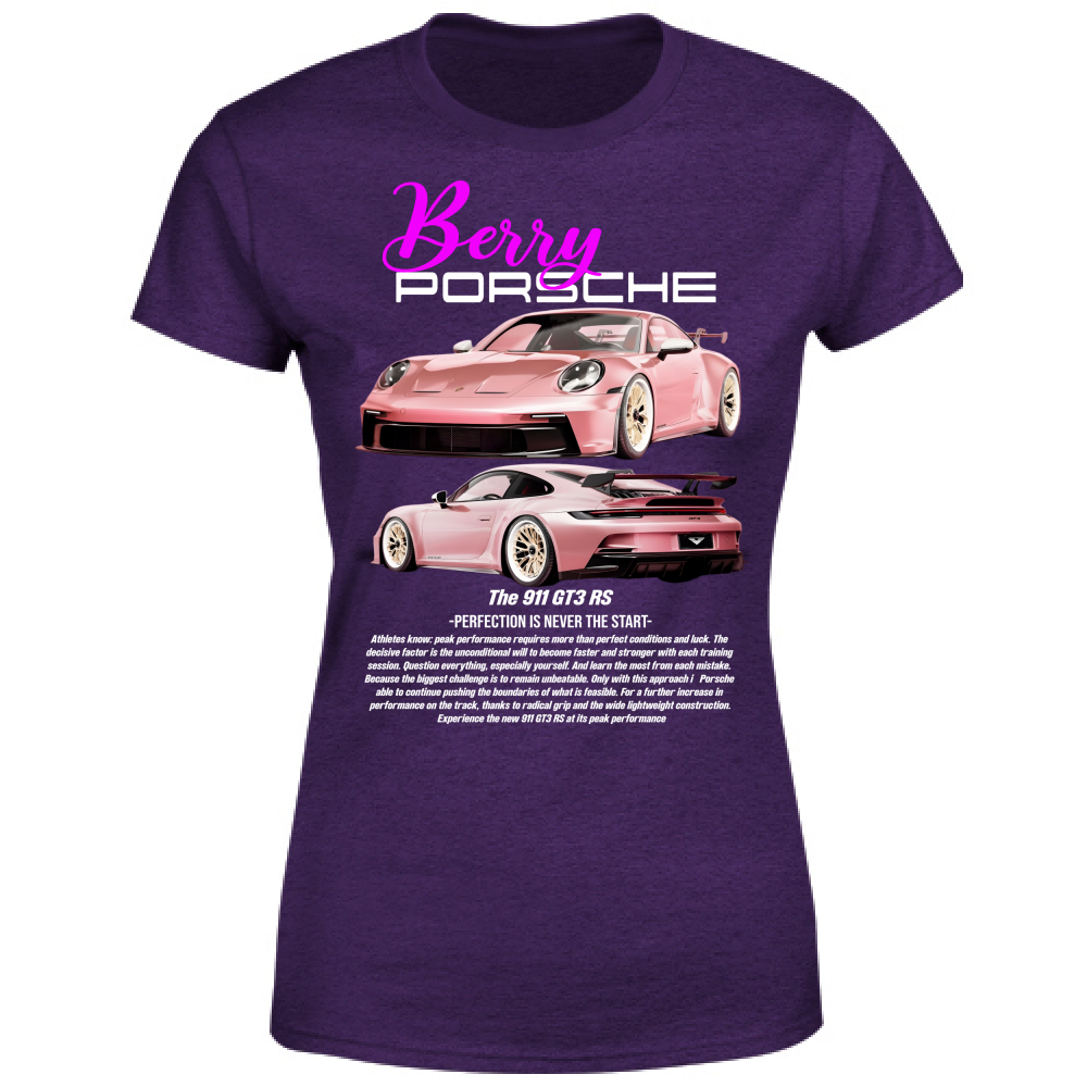 T-Shirt Donna porsche berry