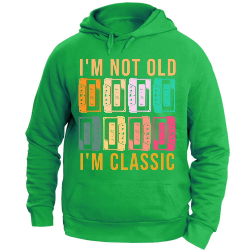 Felpa Unisex con Cappuccio not old 2