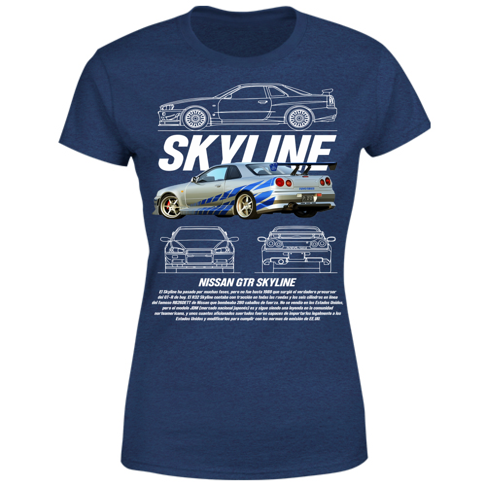 T-Shirt Donna skyline gtr
