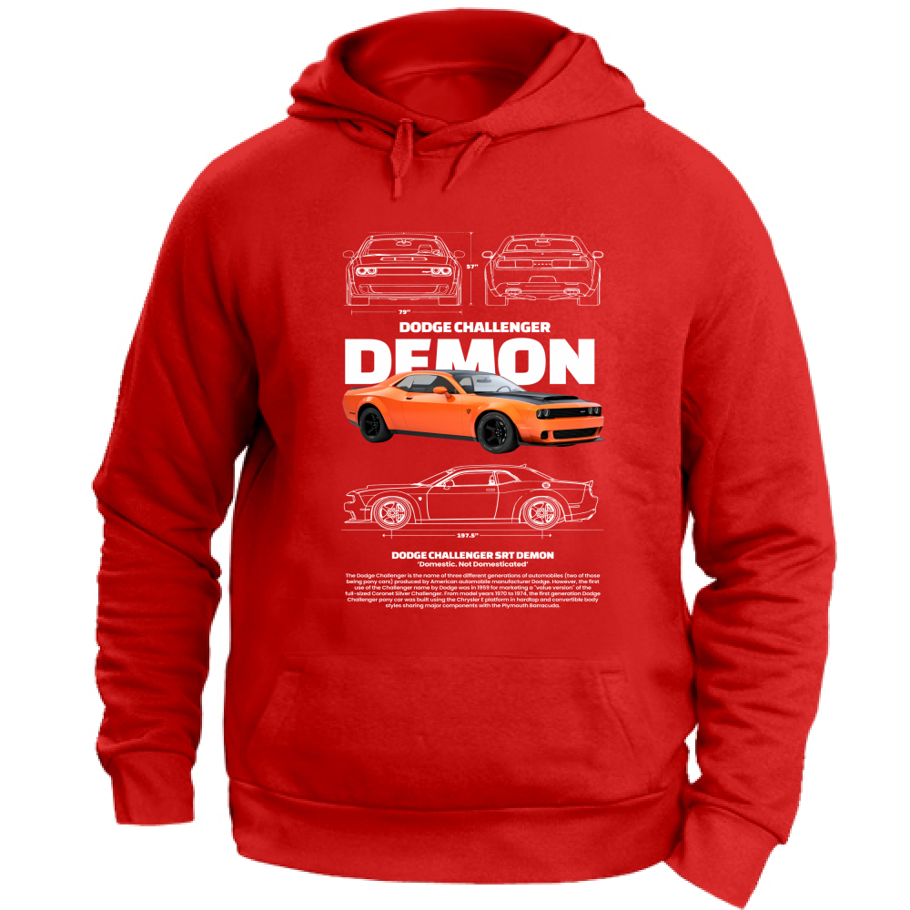 Felpa con Cappuccio Unisex Large dodge3